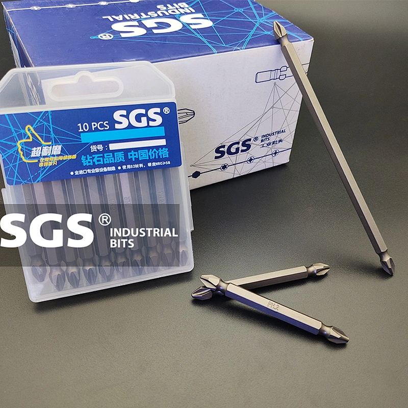 High hardness magnetic phillips S2 screwdriver bit