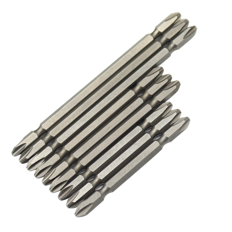 SGS 6.35mm High Torque 10PC Universal magnetic coil PH2 wind tip S2 double head cross positioning screw head