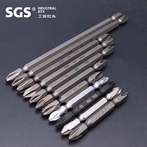 SGS double ended screw bits 1/4inch hexagon driver of ph screwdriver bits