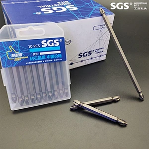 SGS factory direct selling electric double head screwdriver strong magnetic wind screwdriver head combined head S2 screwdriver
