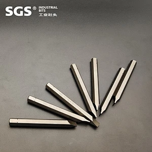 SGS 8MM Hexagonal Rod Screwdriver Nozzle Screwdriver Head Set Beaten Head with Magnetic S2 Alloy Steel Single Impact Bit