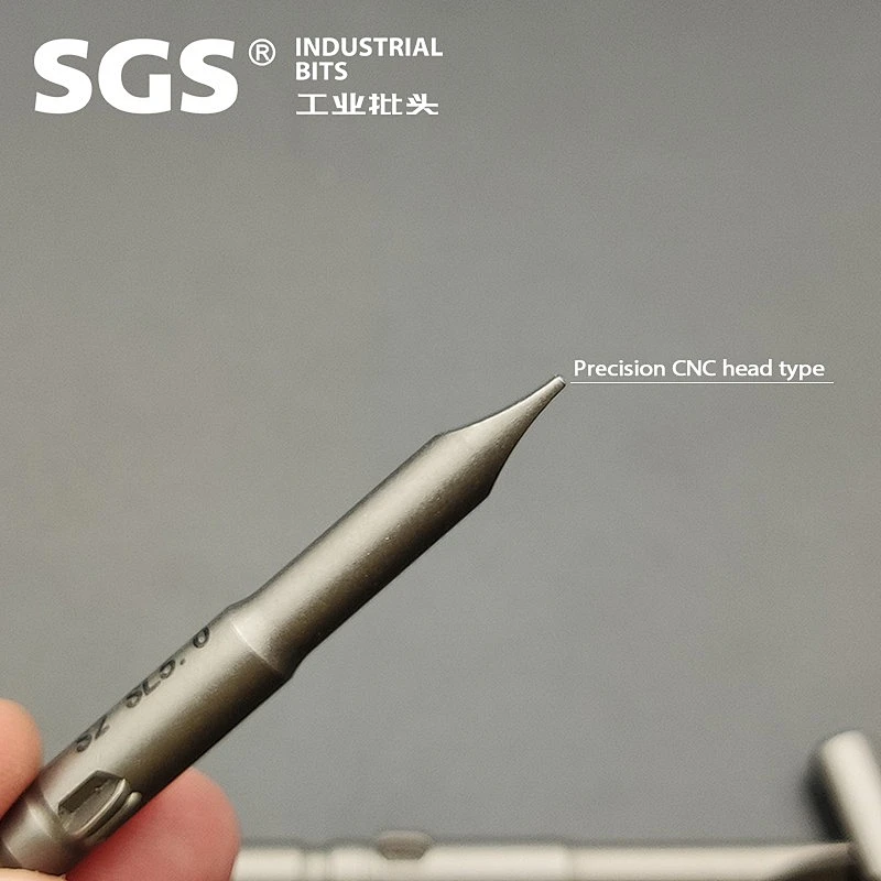 SGS factory direct sales 6mm electric flat screwdriver head with magnetic S2 alloy steel screw rose precision slotted