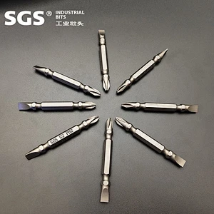 SGS factory direct selling hexagonal bar series to this wind batch head S2 alloy steel double head cross single screw head