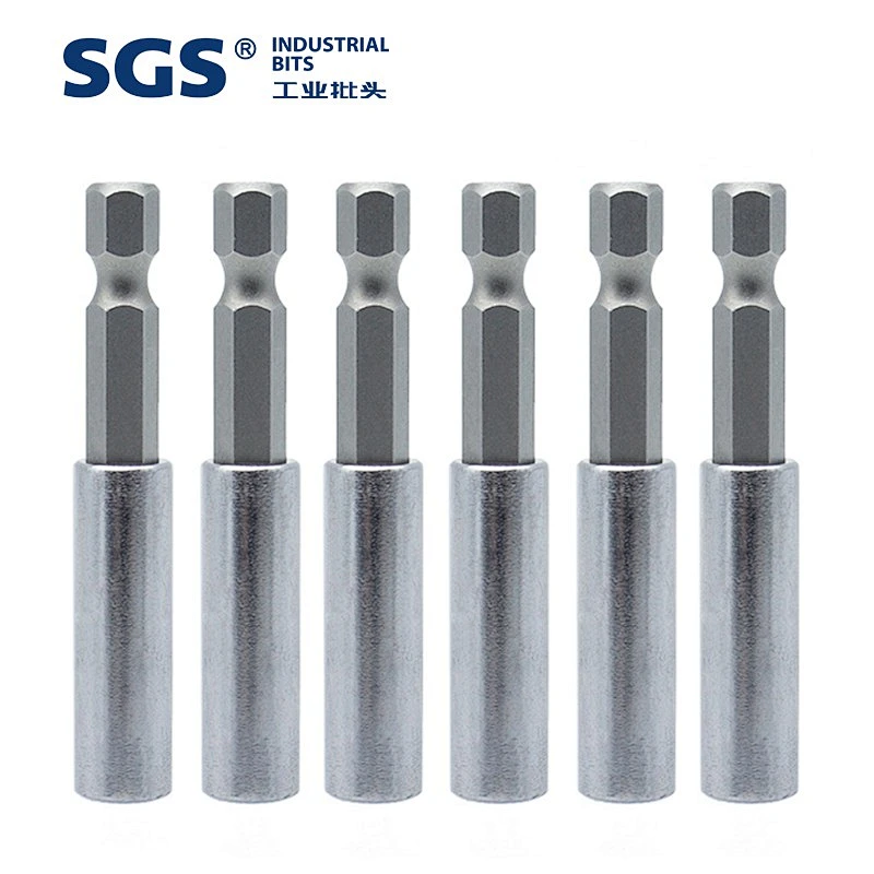 SGS 6.35mm series steel bar nut wrench bit extension rod extension rod 1/4 screwdriver holder torque screwdriver