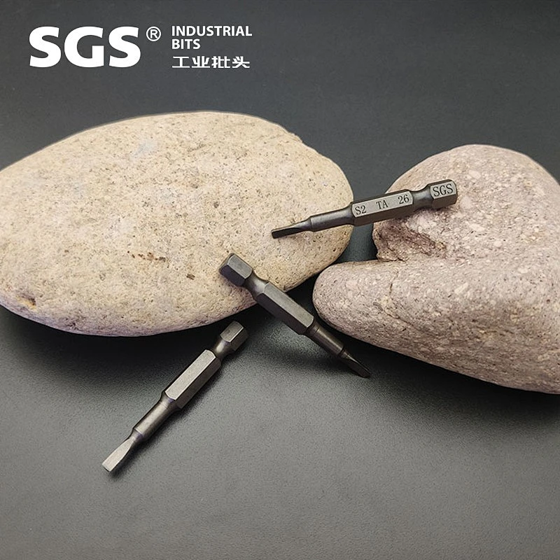SGS factory direct sale electric triangle bit hand electric drill screwdriver bit nozzle S2 alloy steel beaten ta screwdriver