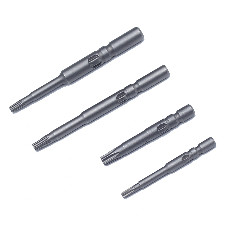 SGS factory direct sale single-head electric 4mm plum blossom bit S2 screwdriver bit beaten high precision magnetic electric bit