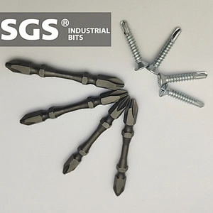SGS 1/4inch drive screwdriver bit double end S2 screwdriver bit