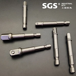 SGS 6.35mm series reinforced nut wrench 8mm deepened CR-V material pneumatic hexagon socket construction site