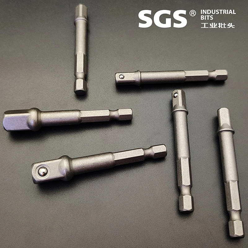 SGS 6.35mm series reinforced nut wrench 8mm deepened CR-V material pneumatic hexagon socket construction site