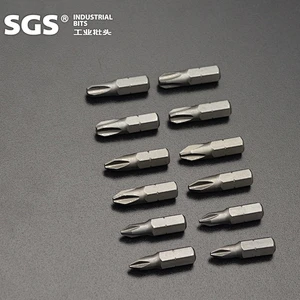 SGS 1/4 hexagonal rod S2 with magnetic 25mm batch nozzle single head cross one word plum blossom with hole inner hexagonal wind