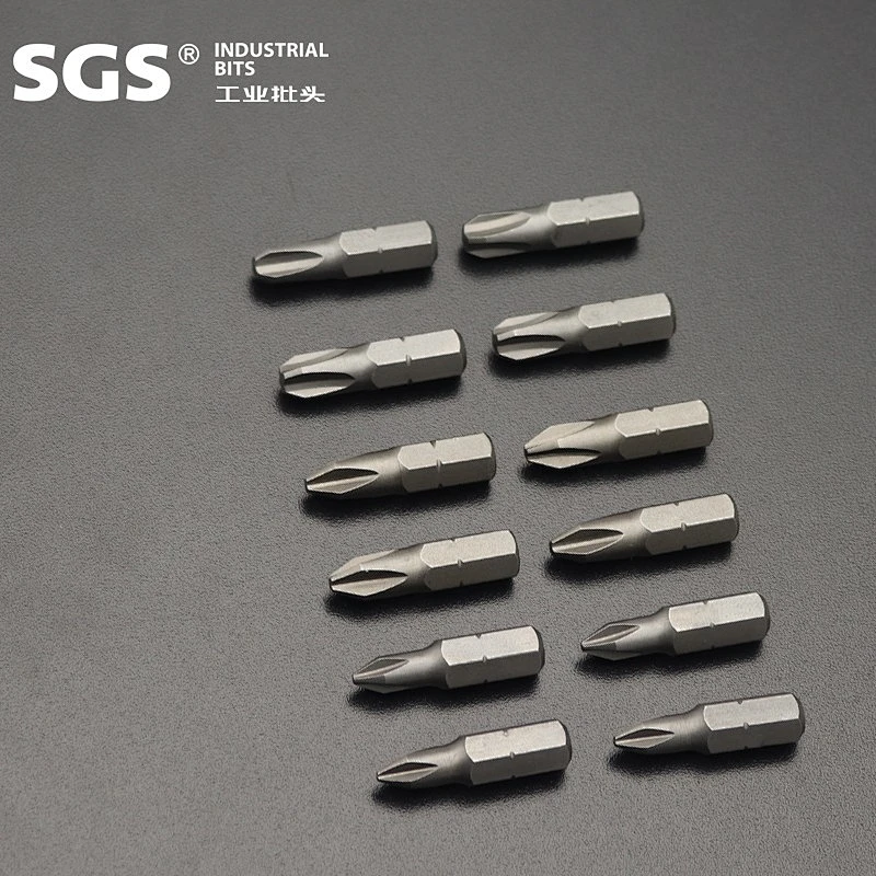 SGS 1/4 hexagonal rod S2 with magnetic 25mm batch nozzle single head cross one word plum blossom with hole inner hexagonal wind