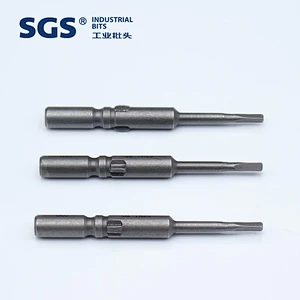 SGS factory direct sale 6mm electric triangle bit hand electric drill screwdriver bit nozzle S2 alloy steel beaten