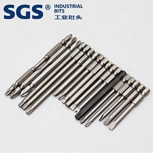 20 Piece Hex Head Allen Wrench Screwdriver Bit Set, SAE Metric 1/4 Inch Hex Shank S2 Steel Magnetic 2.3 Inch Long Drill Bits