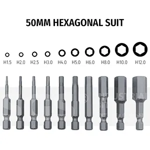 SGS hexagon socket bit set S2 electric screwdriver bit screwdriver bit combination multi-function batch nozzle pneumatic tool