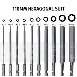 SGS hexagon socket bit set S2 electric screwdriver bit screwdriver bit combination multi-function batch nozzle pneumatic tool