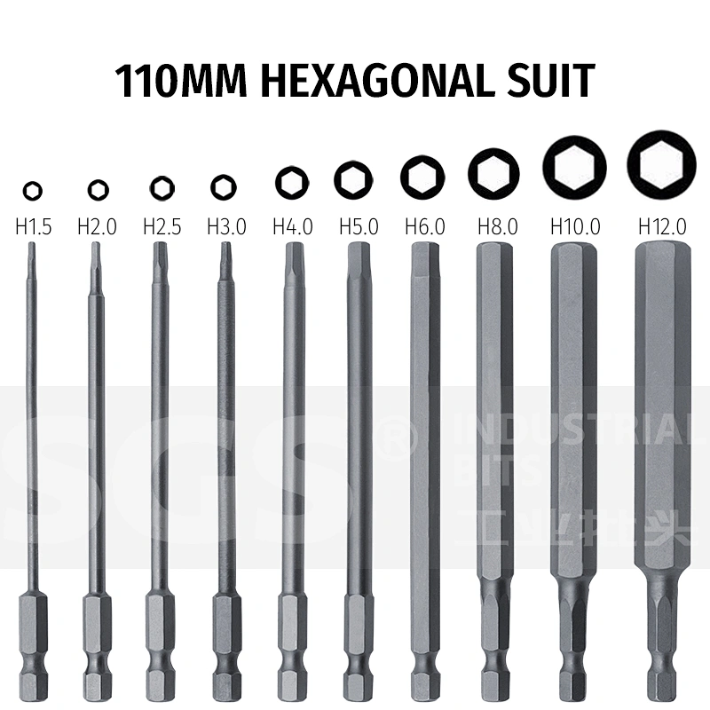 SGS hexagon socket bit set S2 electric screwdriver bit screwdriver bit combination multi-function batch nozzle pneumatic tool
