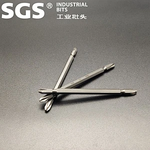 SGS 6.35mm High Torque 10PC Universal magnetic coil PH2 wind tip S2 double head cross positioning screw head
