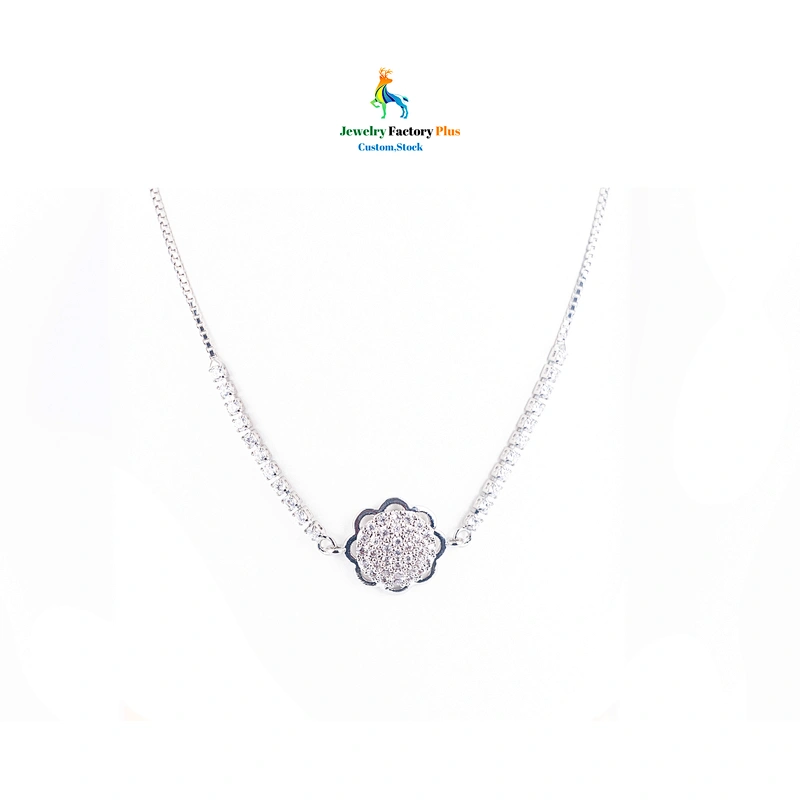 silver flower bracelet