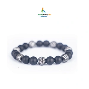 black bead bracelet