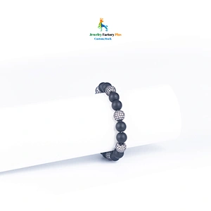 black bead bracelet