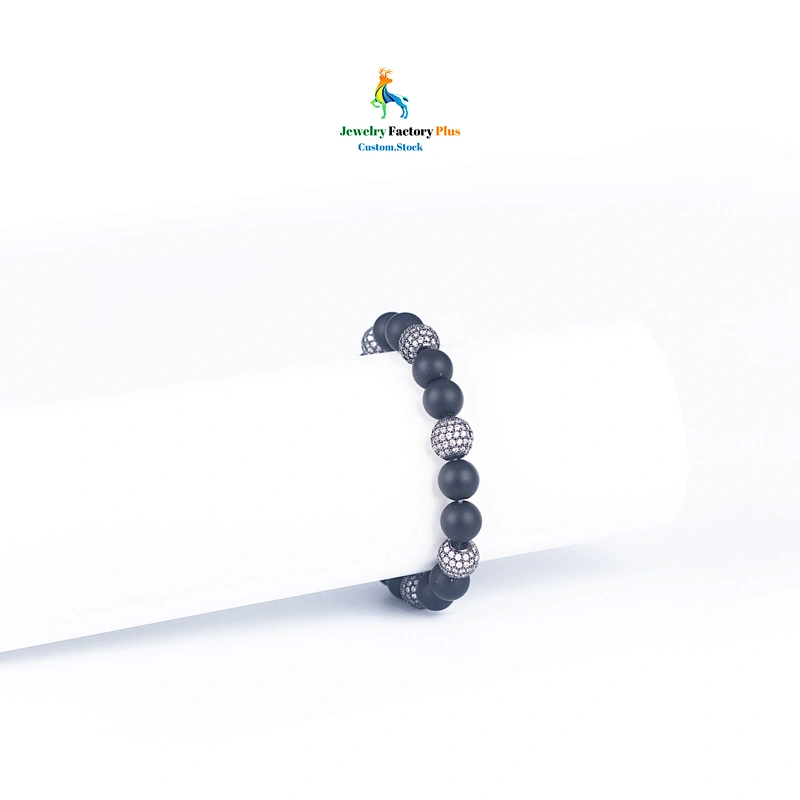 black bead bracelet