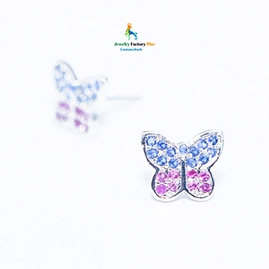 butterfly stud earrings