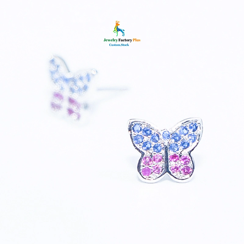 butterfly stud earrings