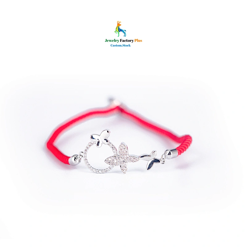 red braided bracelet