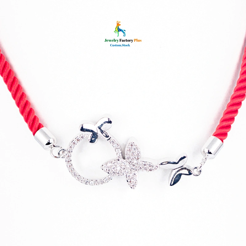 red braided bracelet