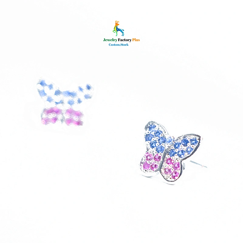butterfly stud earrings