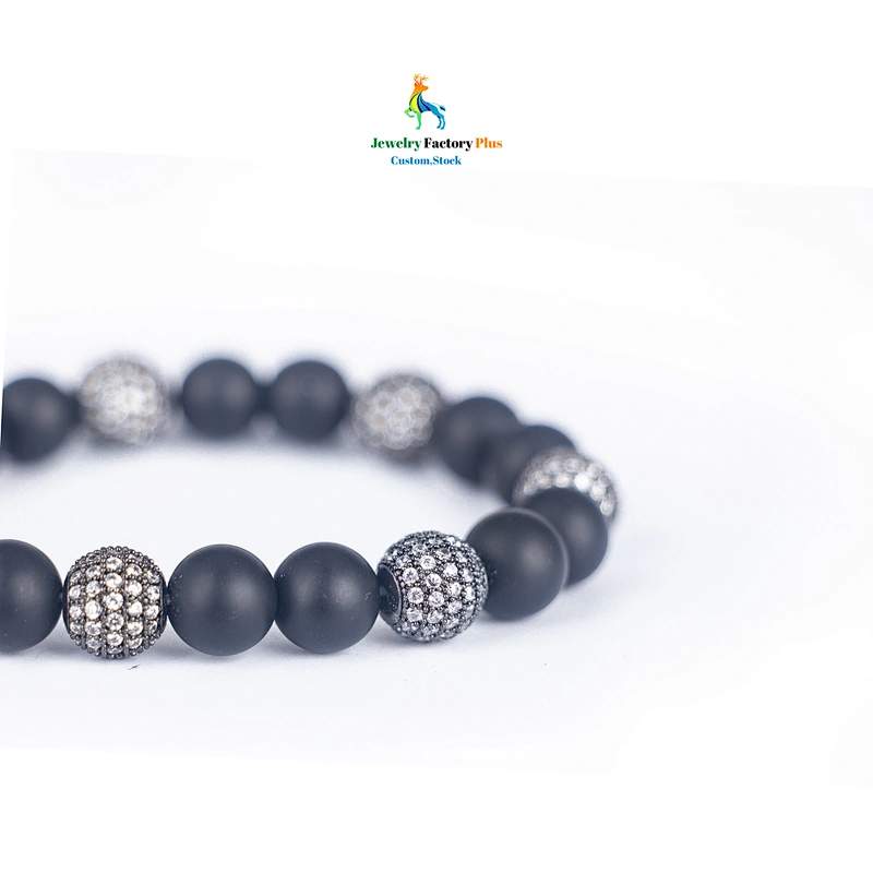 black bead bracelet