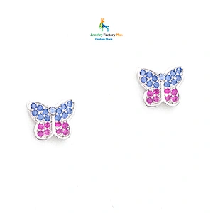 butterfly stud earrings