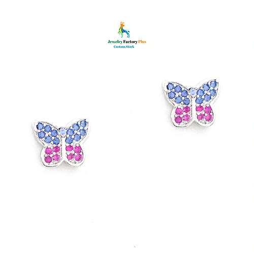 butterfly stud earrings