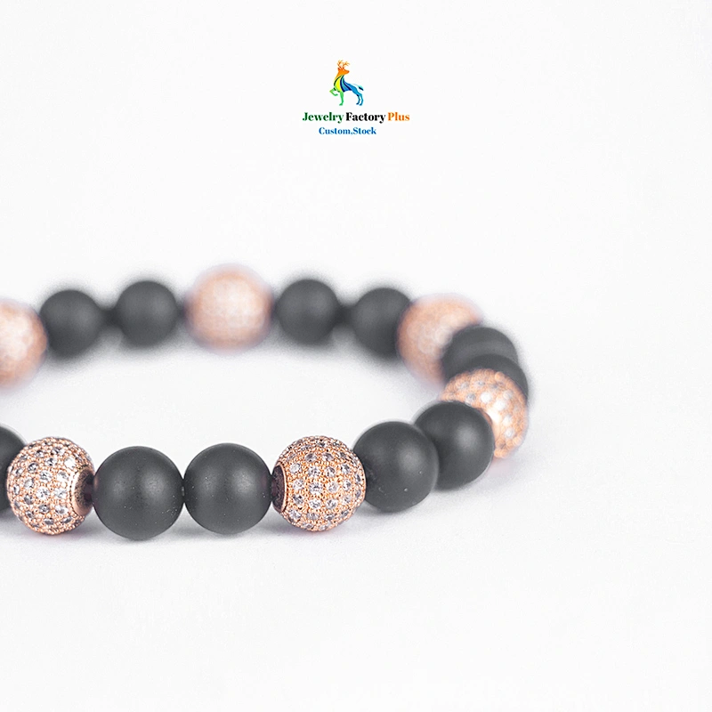 black bead bracelet