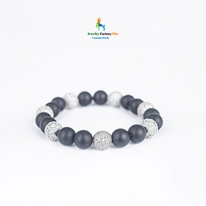black bead bracelet