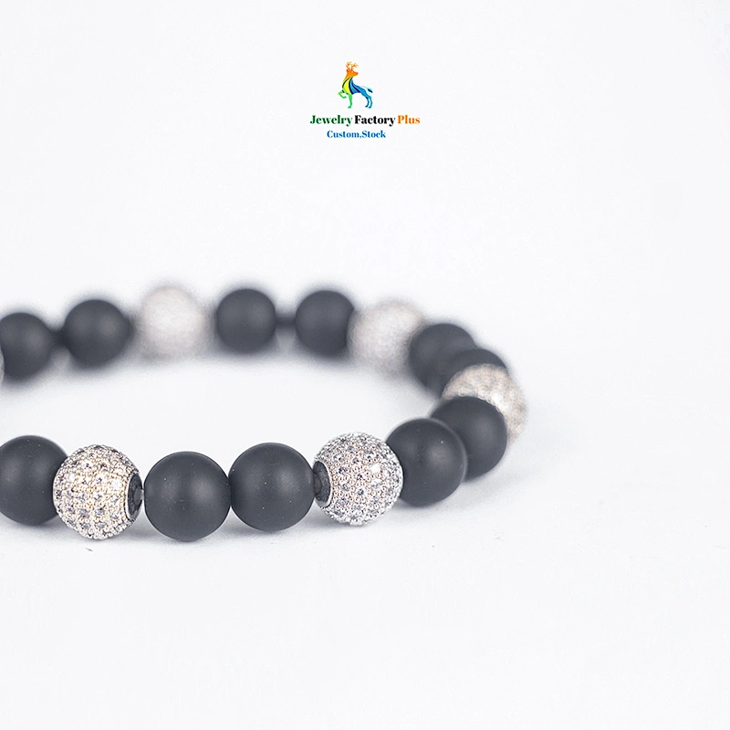 black bead bracelet