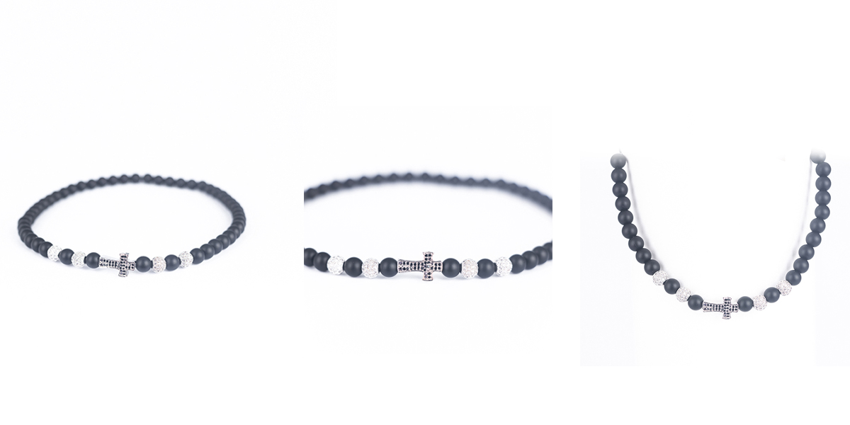 cross bead bracelet