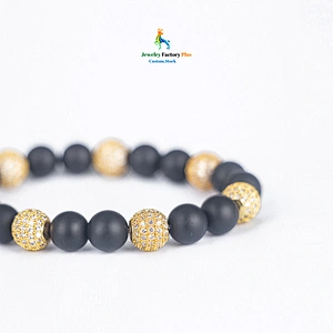 black bead bracelet