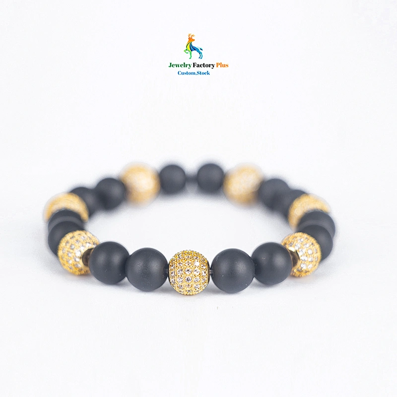 black bead bracelet