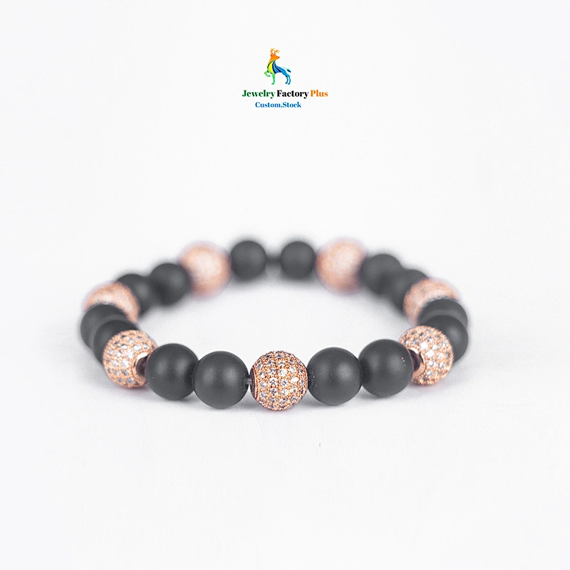 black bead bracelet