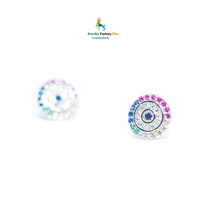 round stud earrings