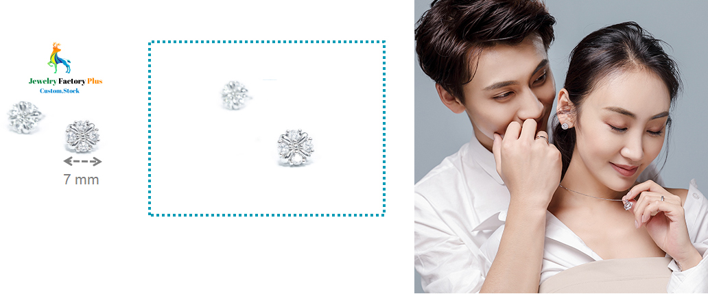 flower stud earrings