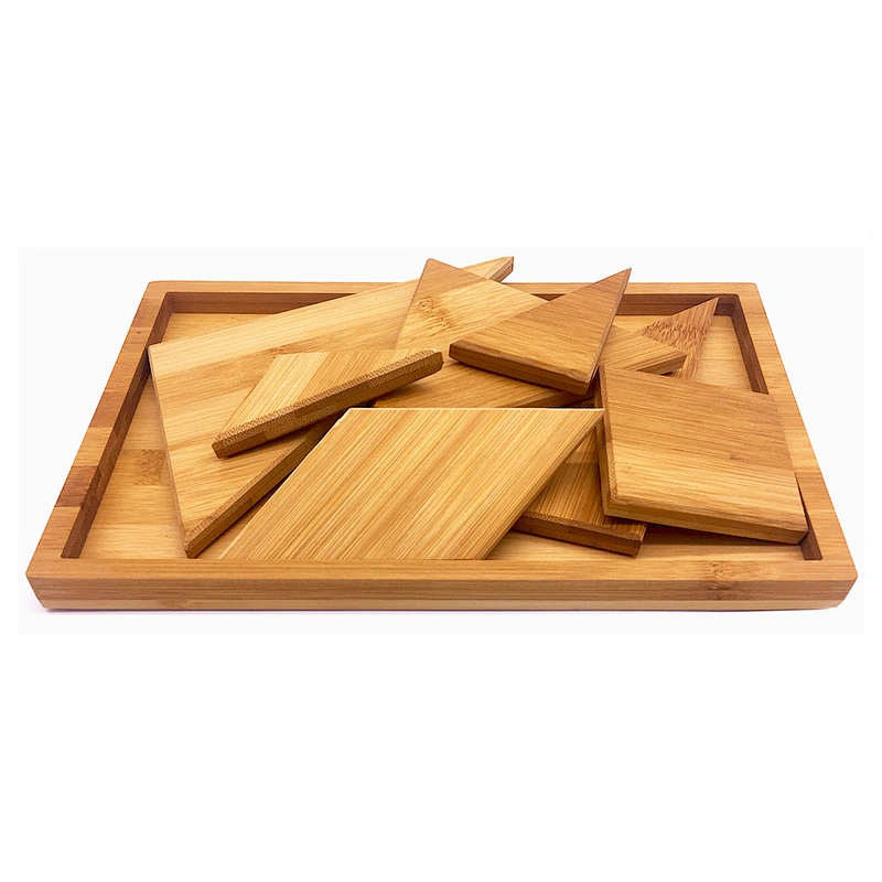 Bamboo Wooden Tangram Game Kids Puzzle Games 7 Pieces from China ...