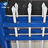 Powder coated palisade fence