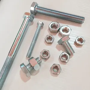 HDG zinc plating, black hex bolts from yongnian