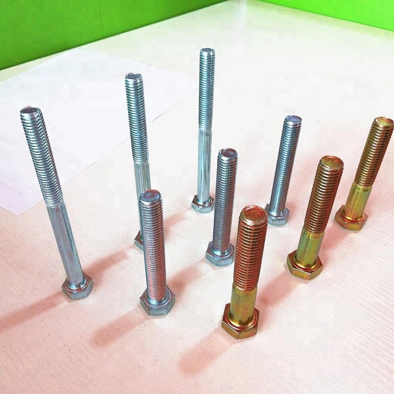 galvanized and plain din933 din931 hex bolts from China