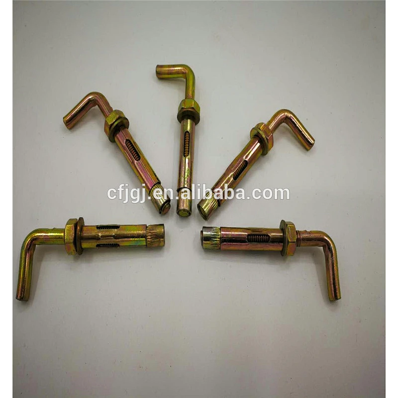 Yellow Zinc Surface L Type Sleeve Anchor