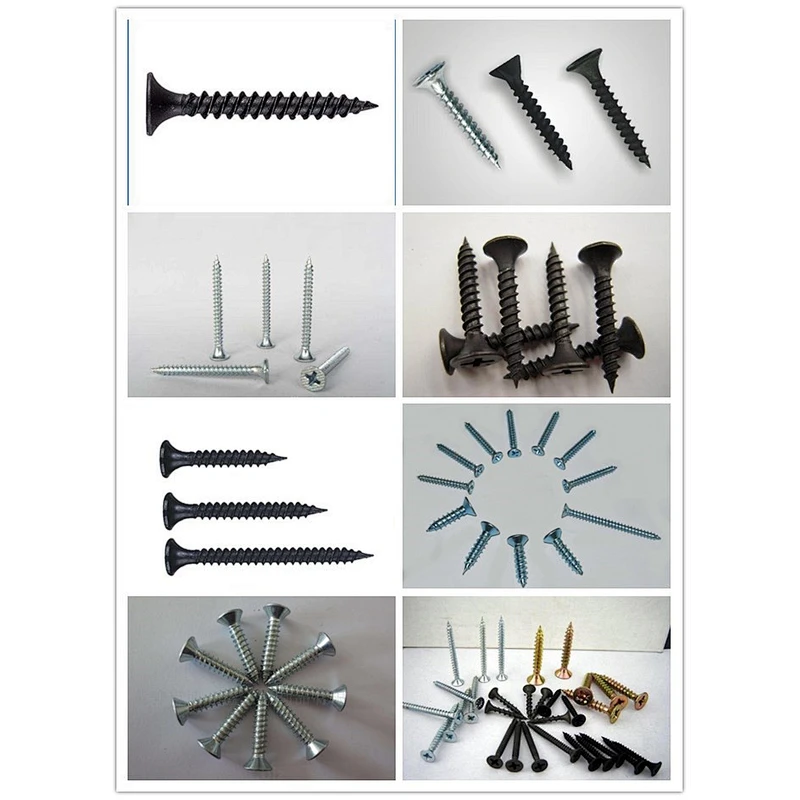black coarse or fine thread drywall screw