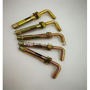 Yellow Zinc Surface L Type Sleeve Anchor