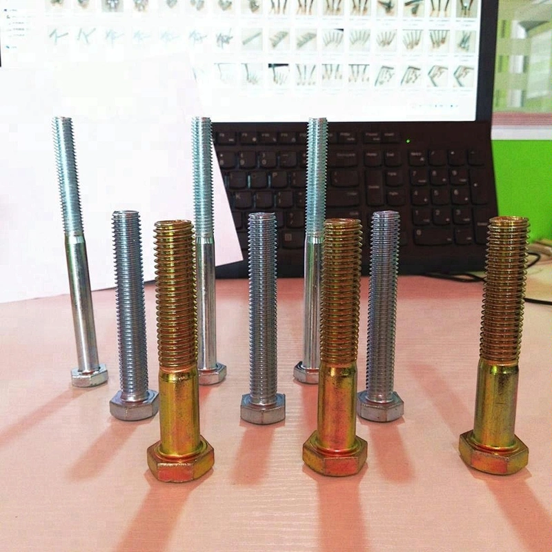 galvanized and plain din933 din931 hex bolts from China